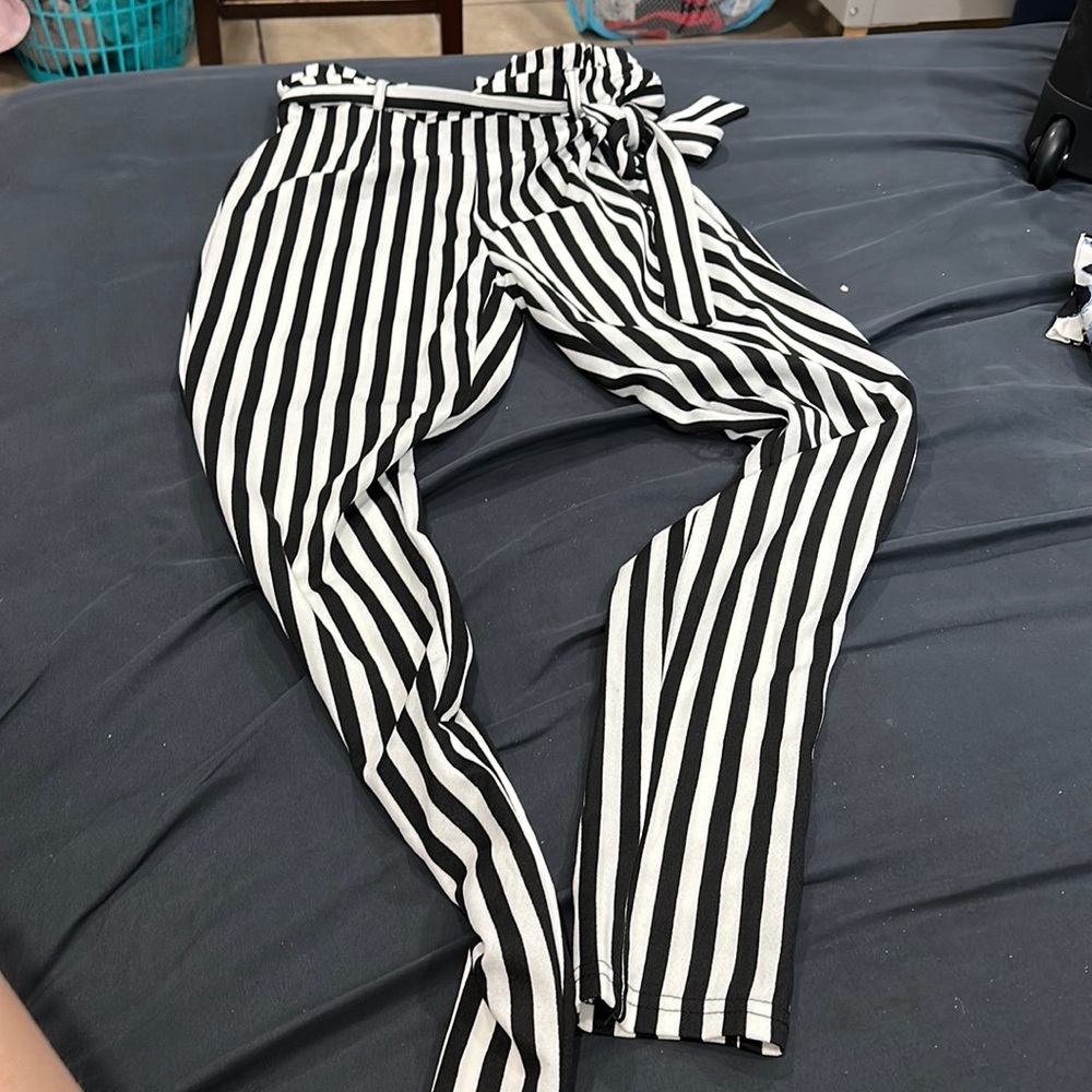 striped pants